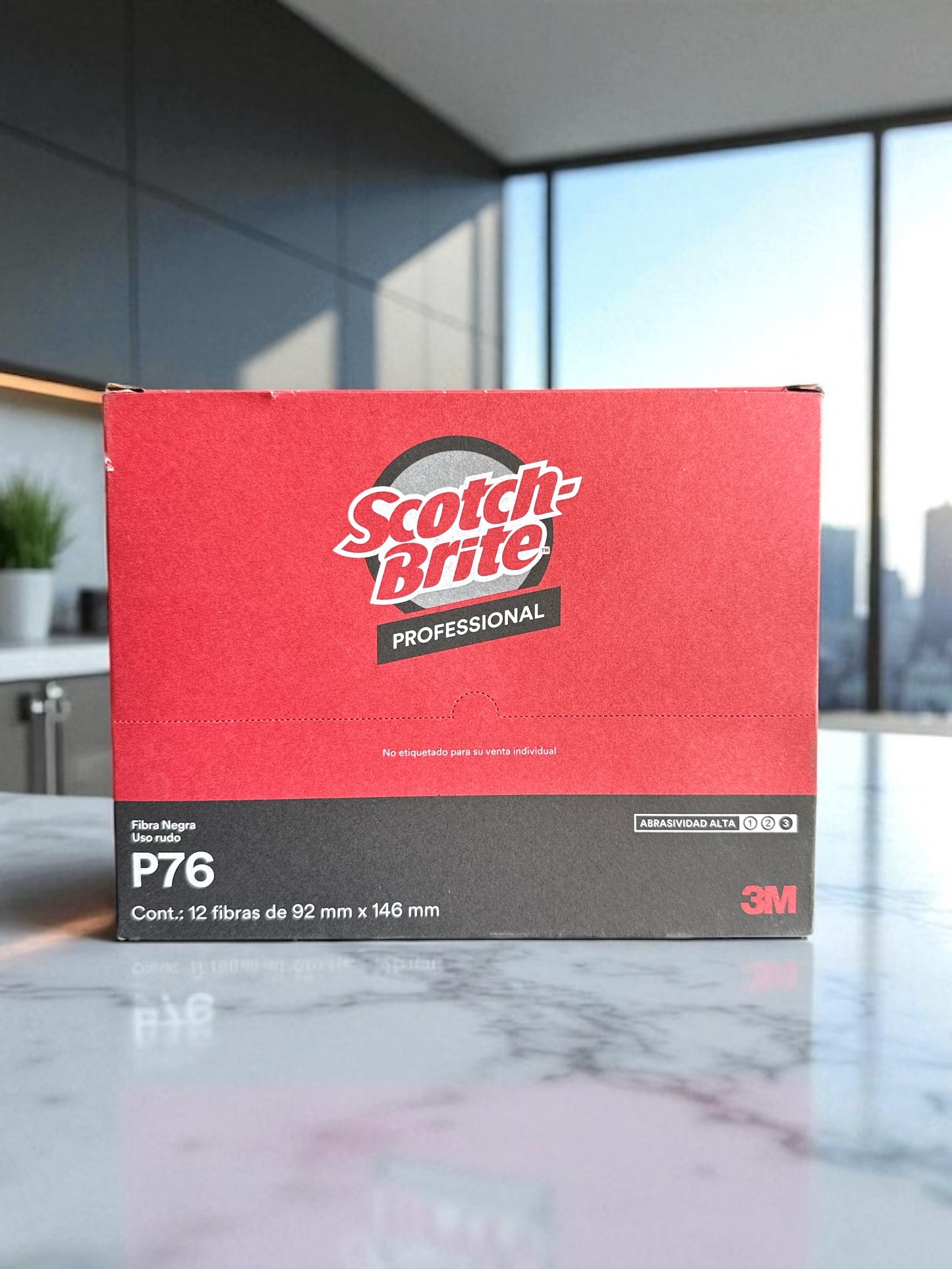 Fibra Scotch‑Brite™ Profesional P76 – Caja con 12 piezas