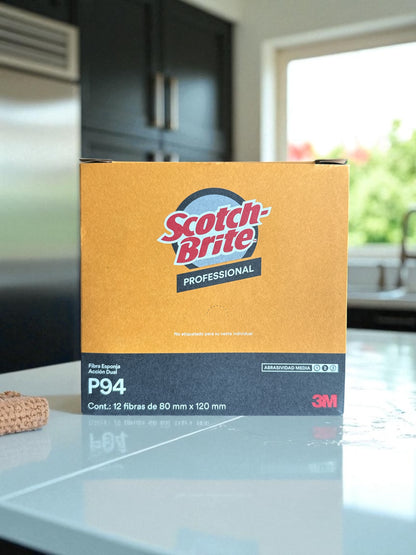 Fibra Scotch‑Brite™ Profesional P94 – Caja con 12 piezas
