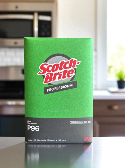 Fibra Scotch-Brite™ Profesional P96 – Caja con 12 piezas