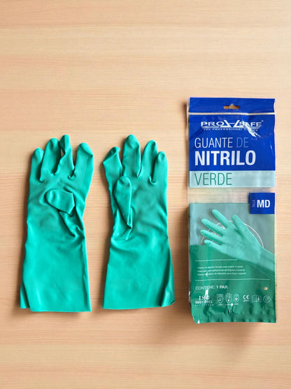 Guantes de Nitrilo Verde