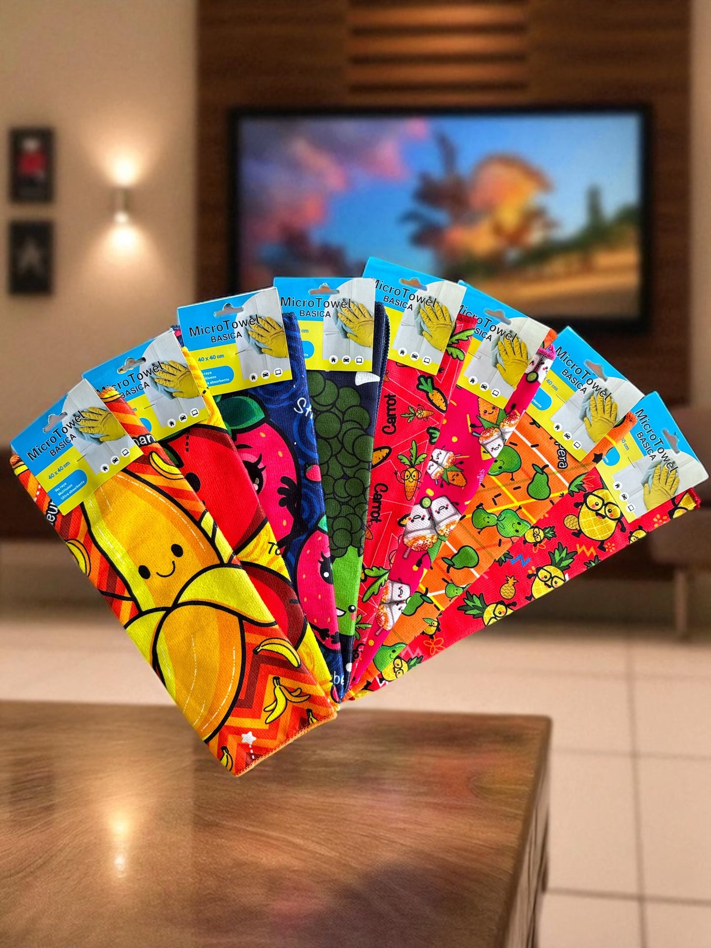 Toalla de Microfibra Decorada 40 × 40 cm