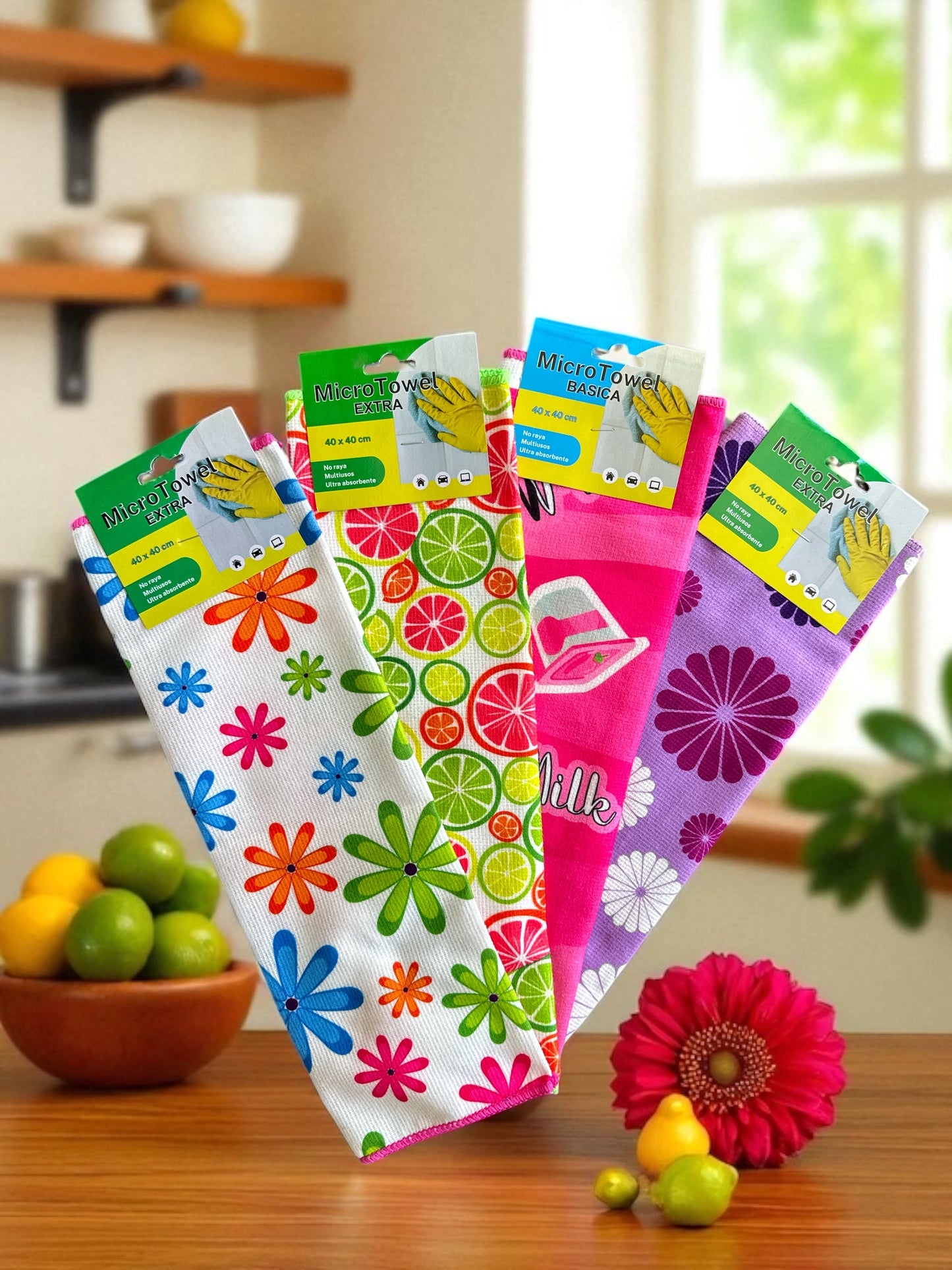 Toalla de Microfibra Decorada 40 × 40 cm
